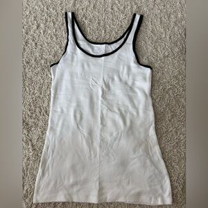 a new day Classic White Tank with Black Accents